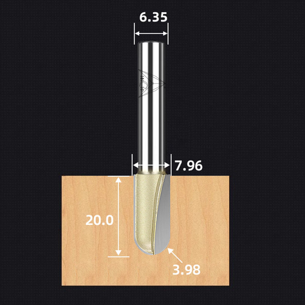 CHP0504 - Round Nose Router Bit