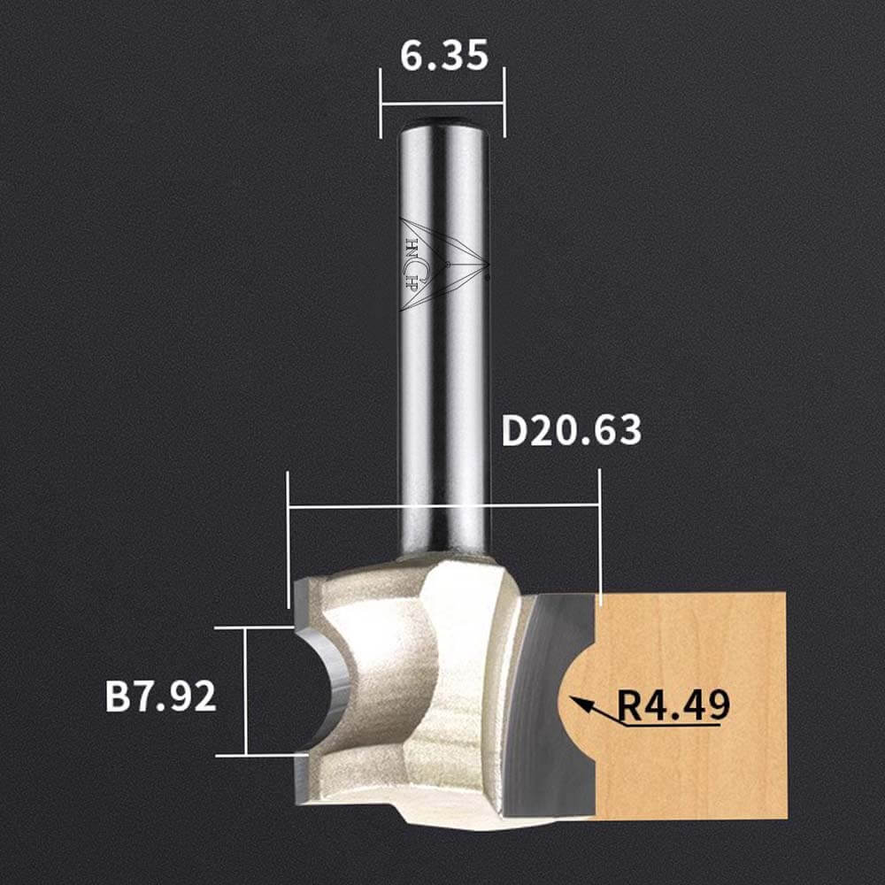 CHP0605 - Convex Edging Router Bit (Professional Grade)