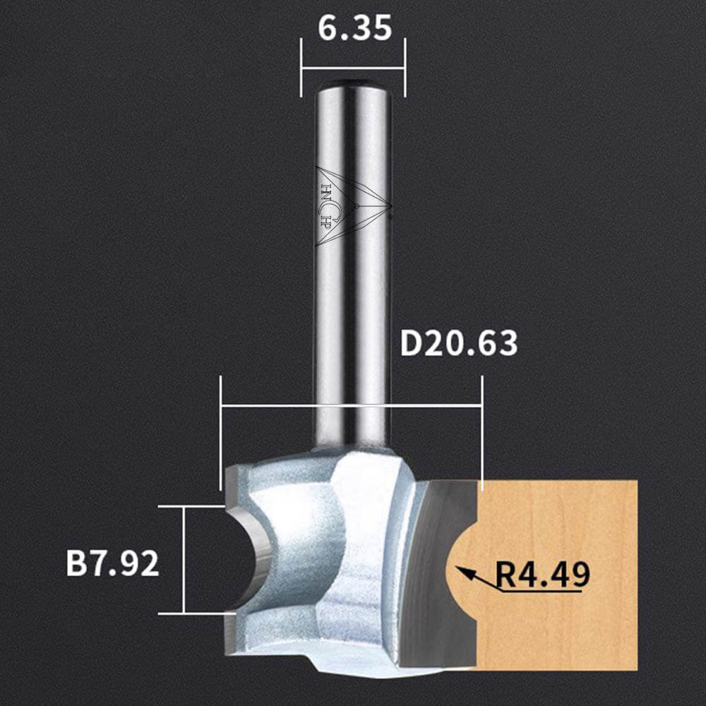 CHP0605 - Convex Edging Router Bit (Industrial Grade)