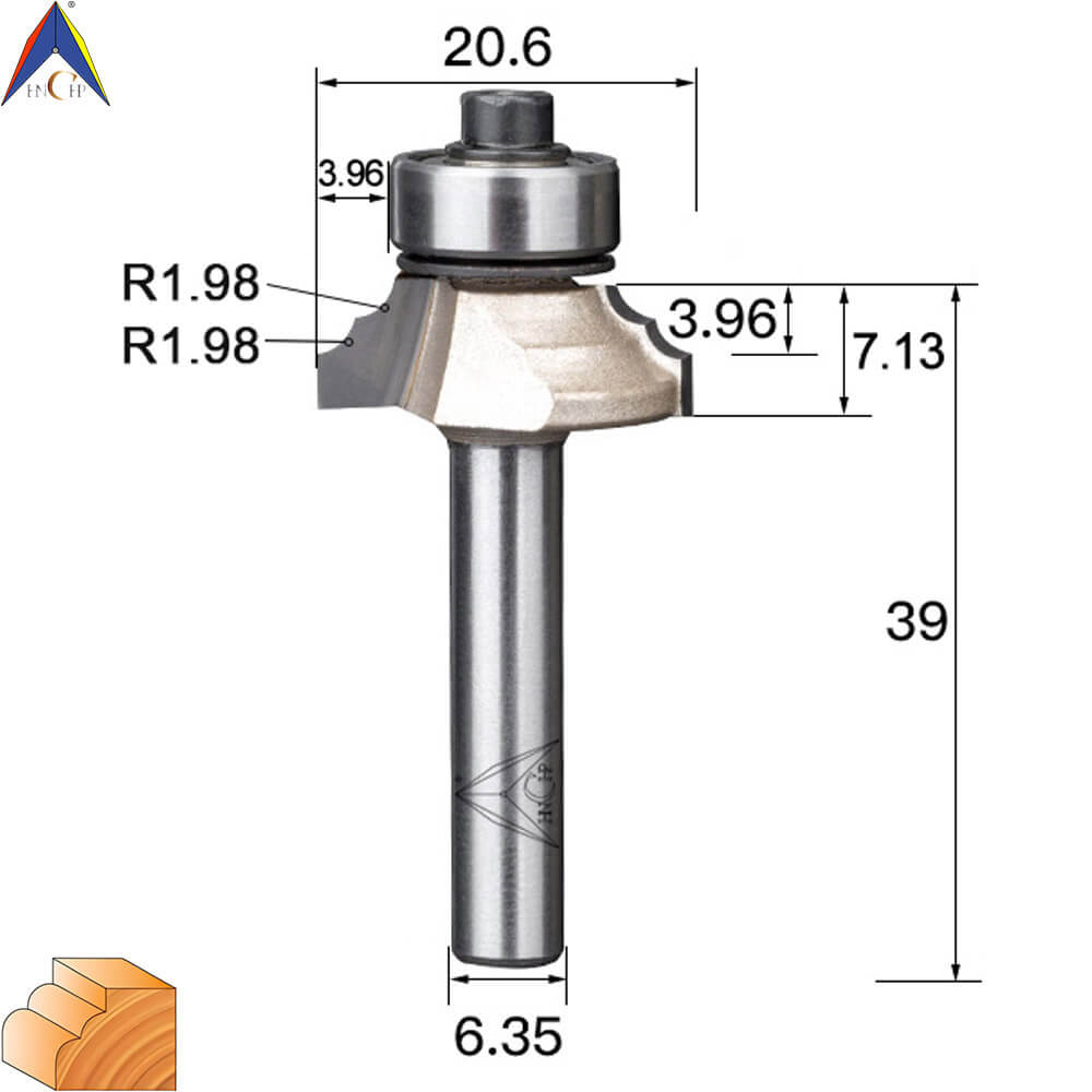 CHP0802 - Classical Ogee Molding Router Bit (Professional Grade)