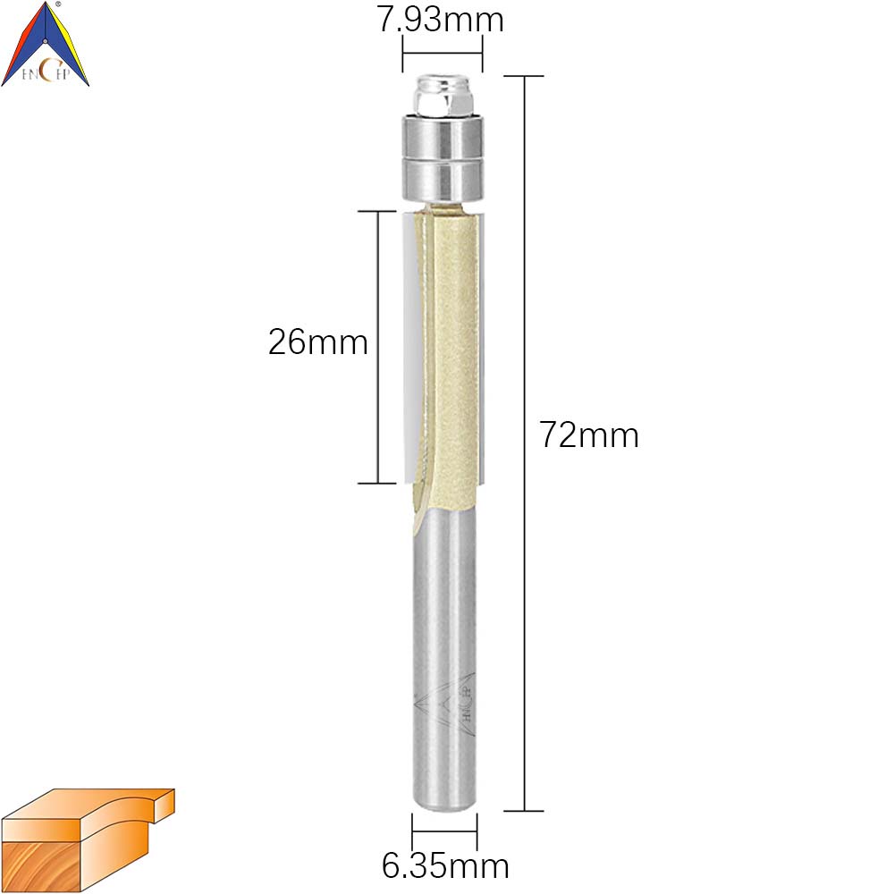 CHP0213 - Flush Trim Router Bit With Two Bearings