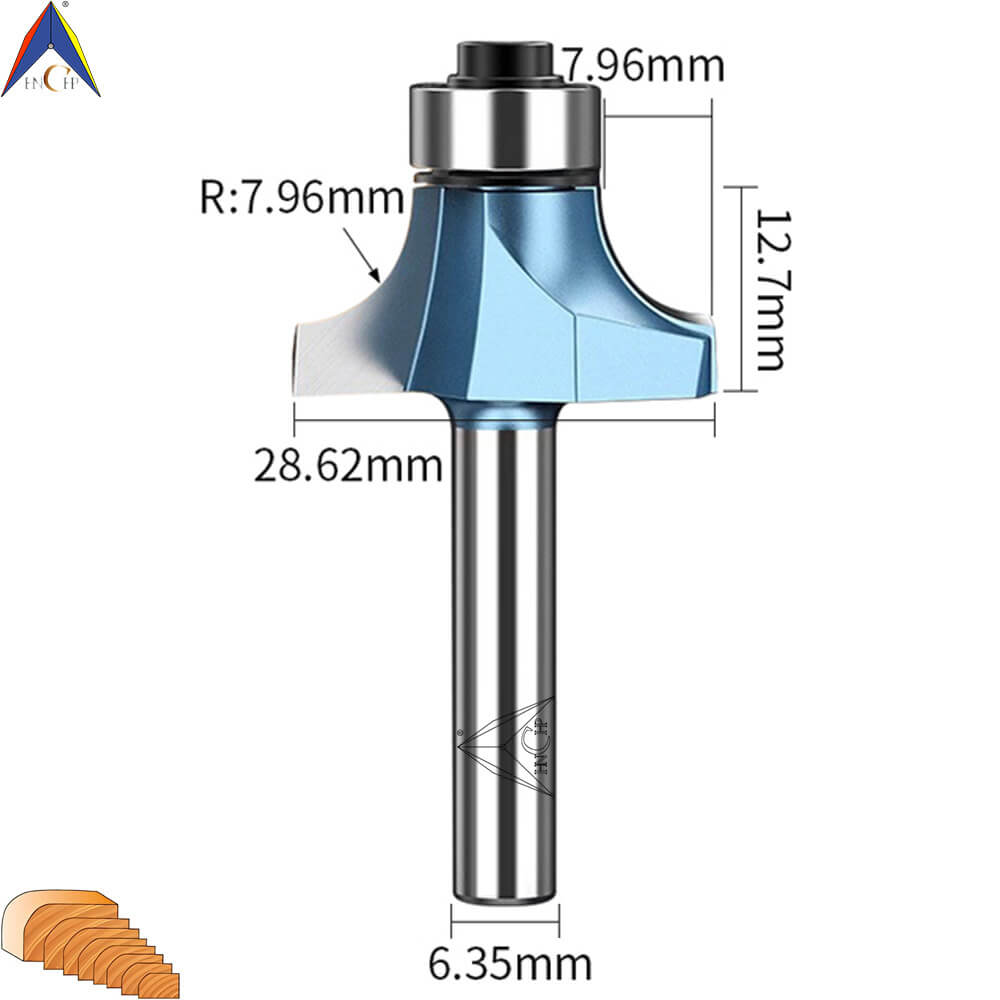 CHP0602 - Bearing Guided Roundover Router Bit (Industrial Grade)