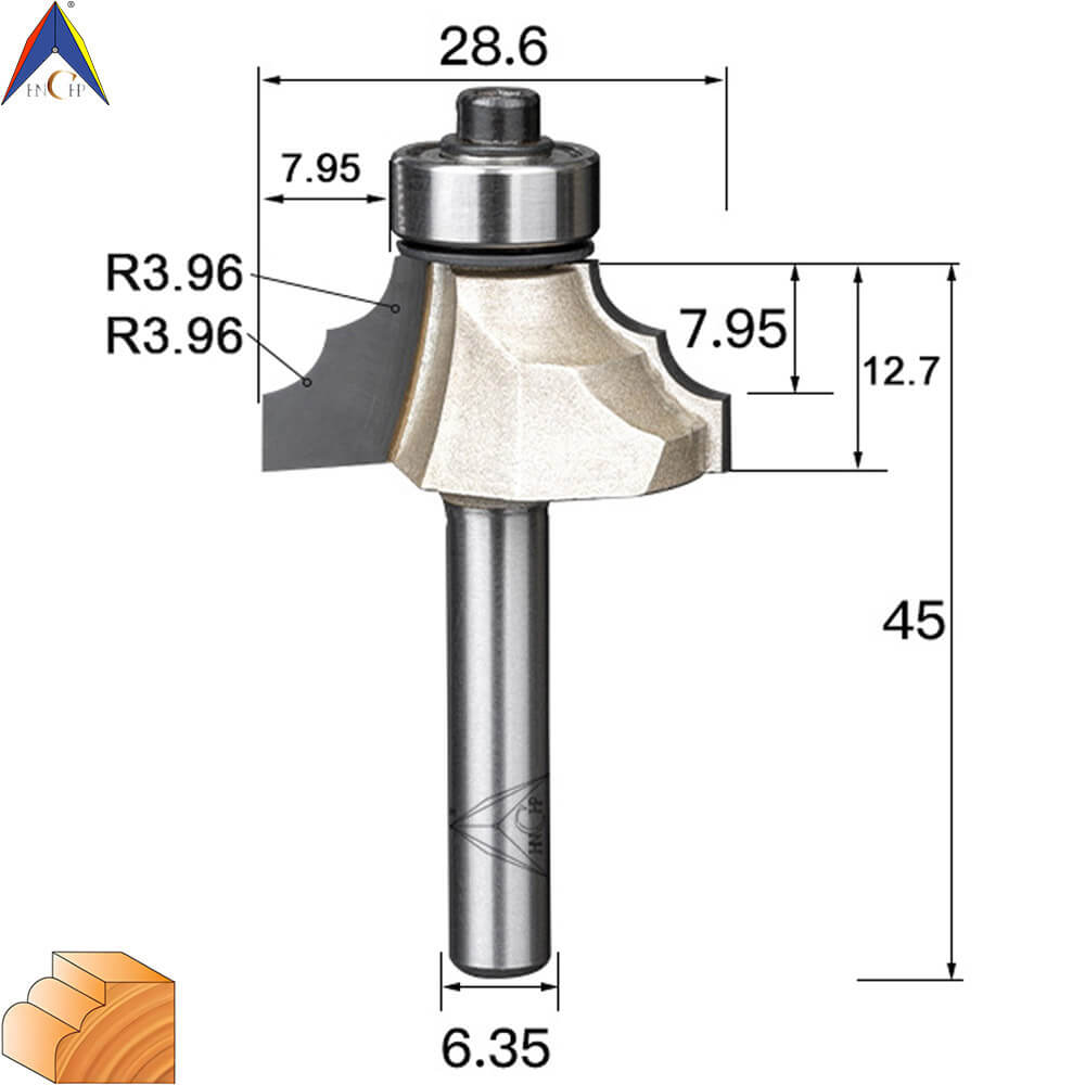 CHP0802 - Classical Ogee Molding Router Bit (Professional Grade)