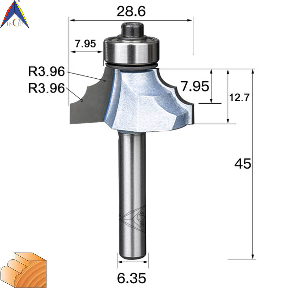 CHP0802 - Classical Ogee Molding Router Bit (Industrial Grade)