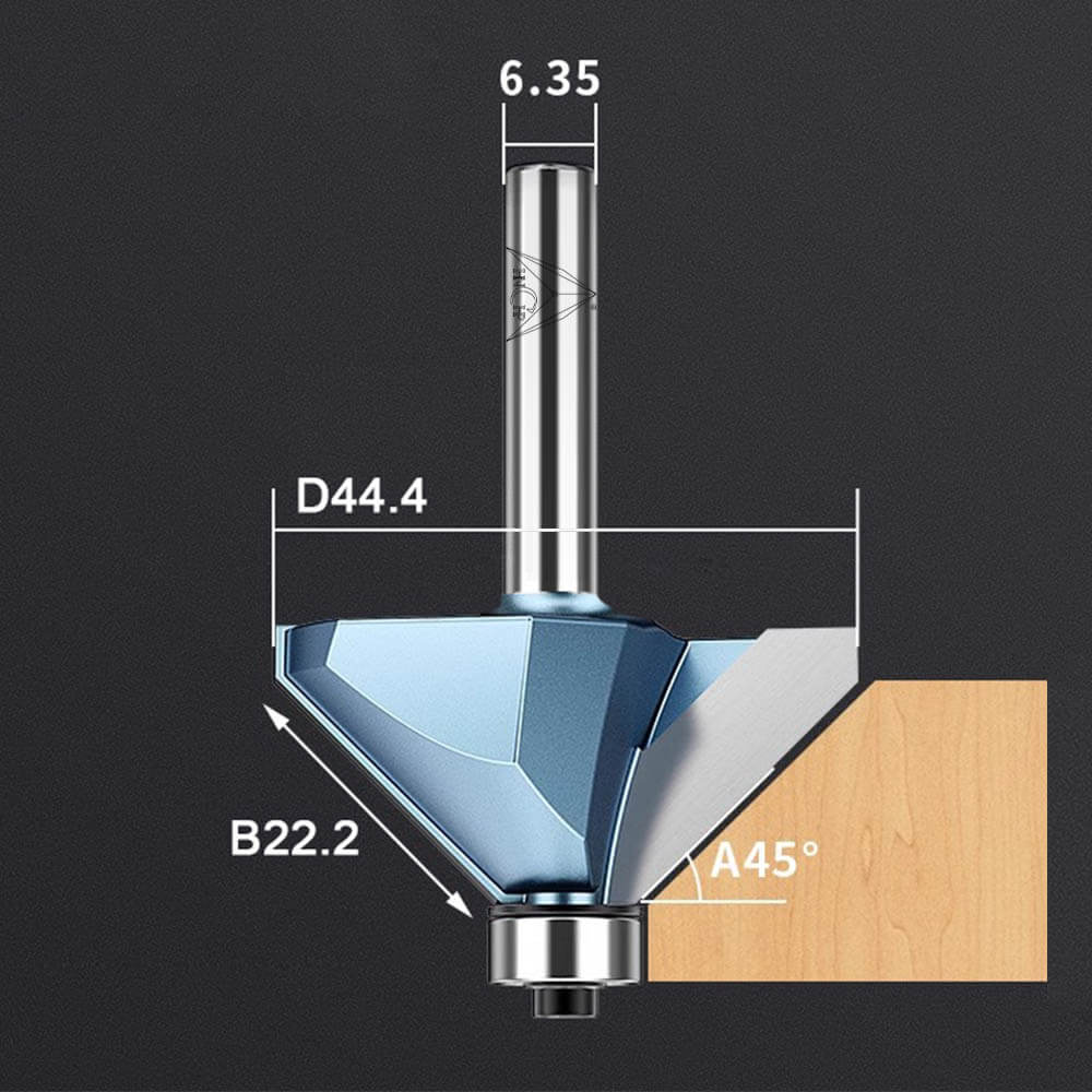 CHP0203 - 45° Chamfer Router Bit (Industrial Grade)