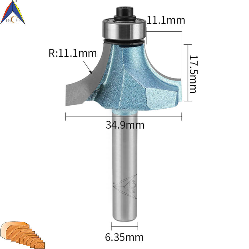 CHP0602 - Bearing Guided Roundover Router Bit (Industrial Grade)