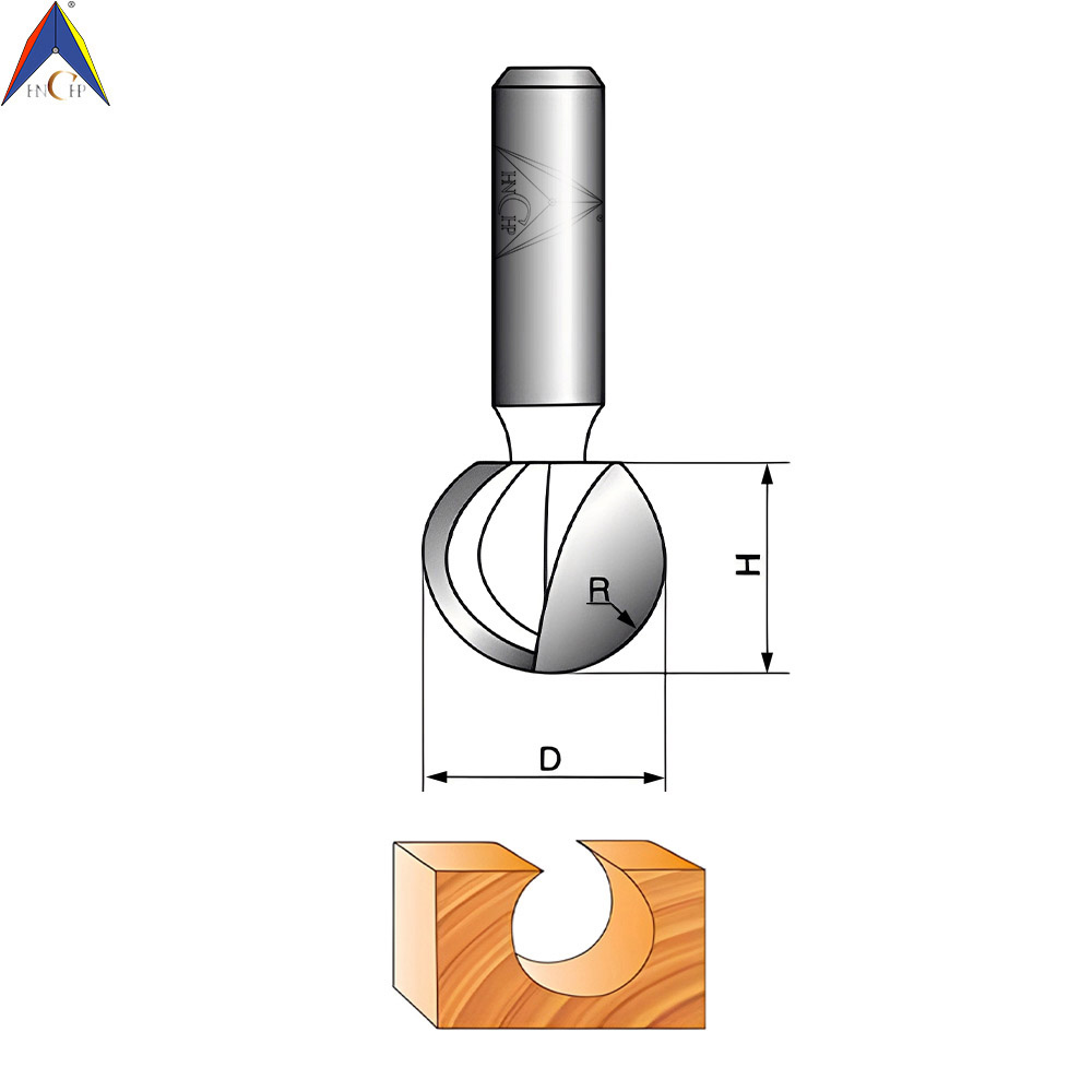 CHP0505 - 1/4 Round Carving Router Bit
