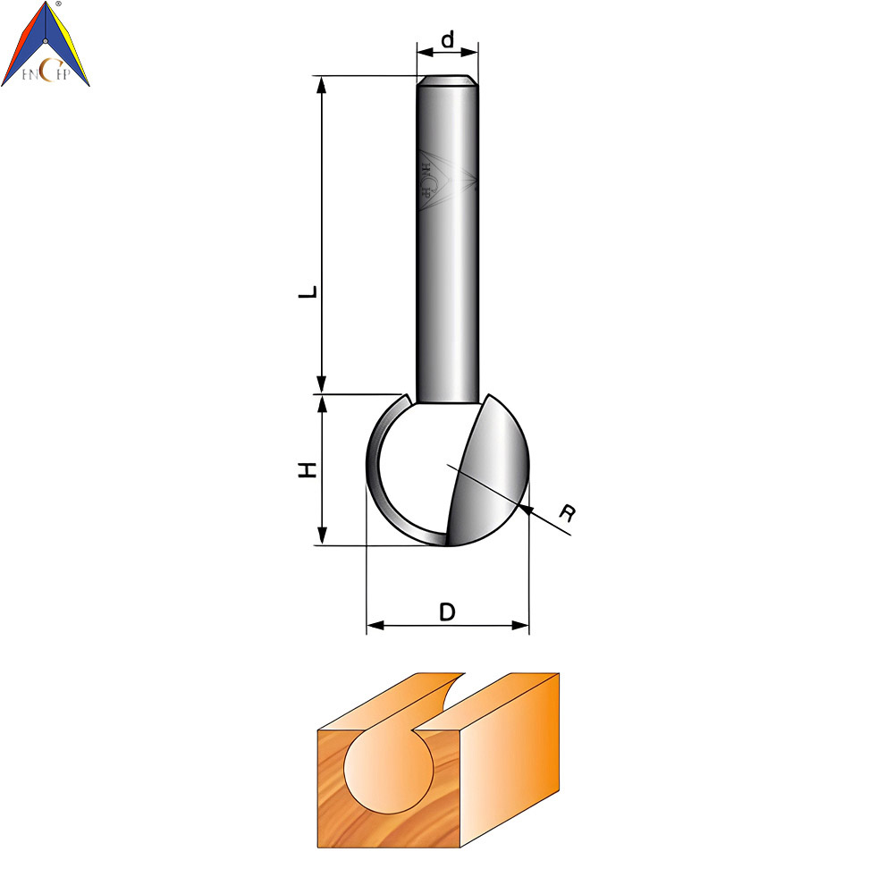 CHP0505G - Metric Round Carving Router Bit