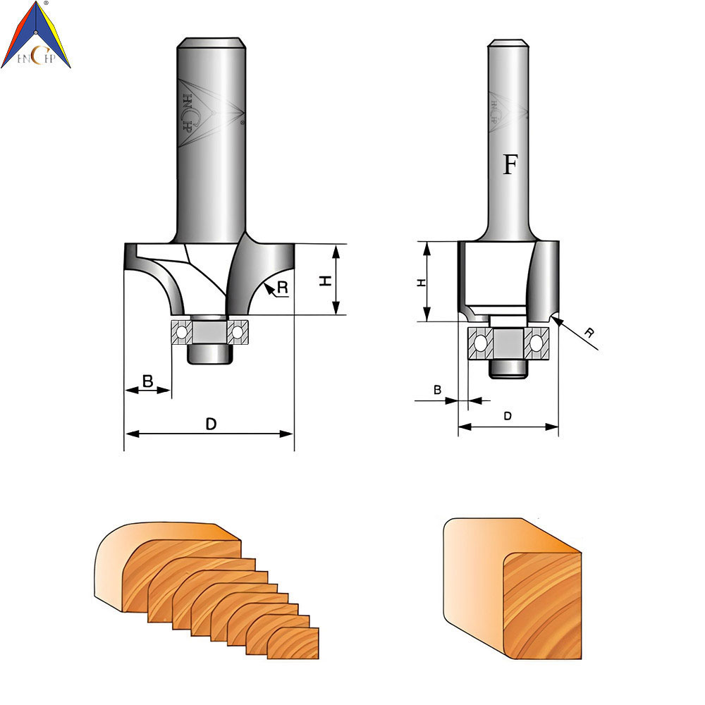 CHP0602 - Bearing Guided Roundover Router Bit (Industrial Grade)
