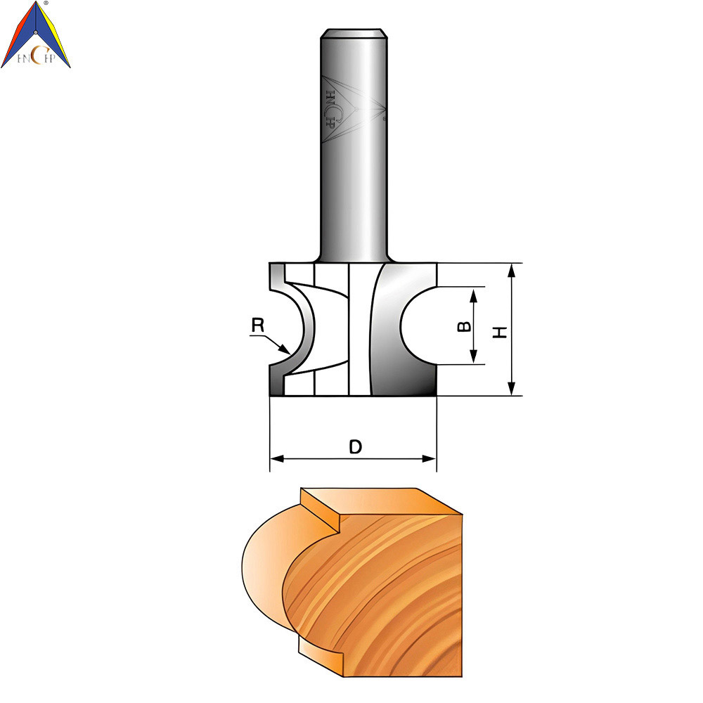 CHP0606 - Half Round Router Bit (Professional Grade)