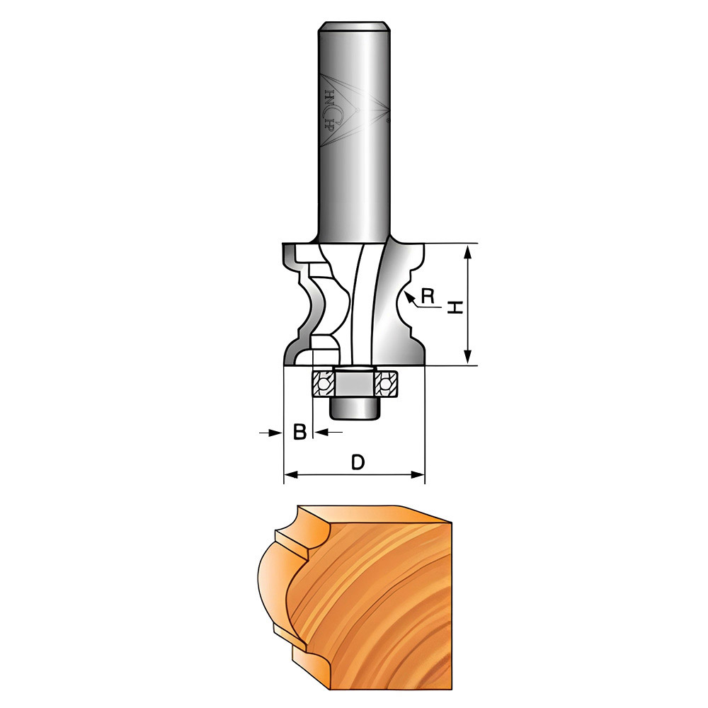 CHP0701 - Bull Nose Router Bit