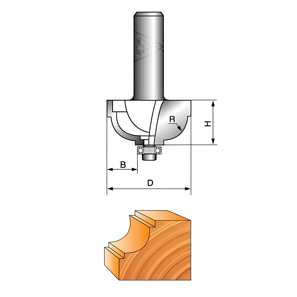 CHP0703 - Classical Cove Router Bit