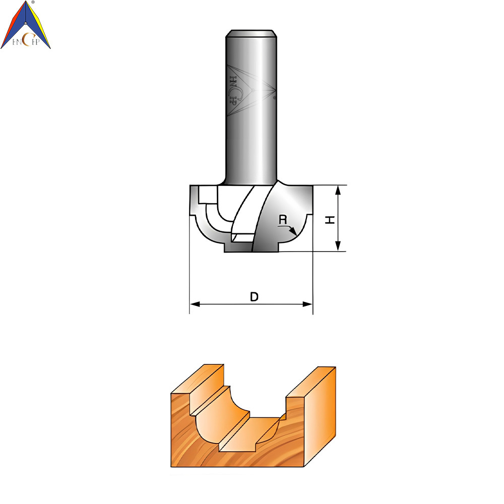 CHP0703M - Classical Cove Router Bit Without Bearing