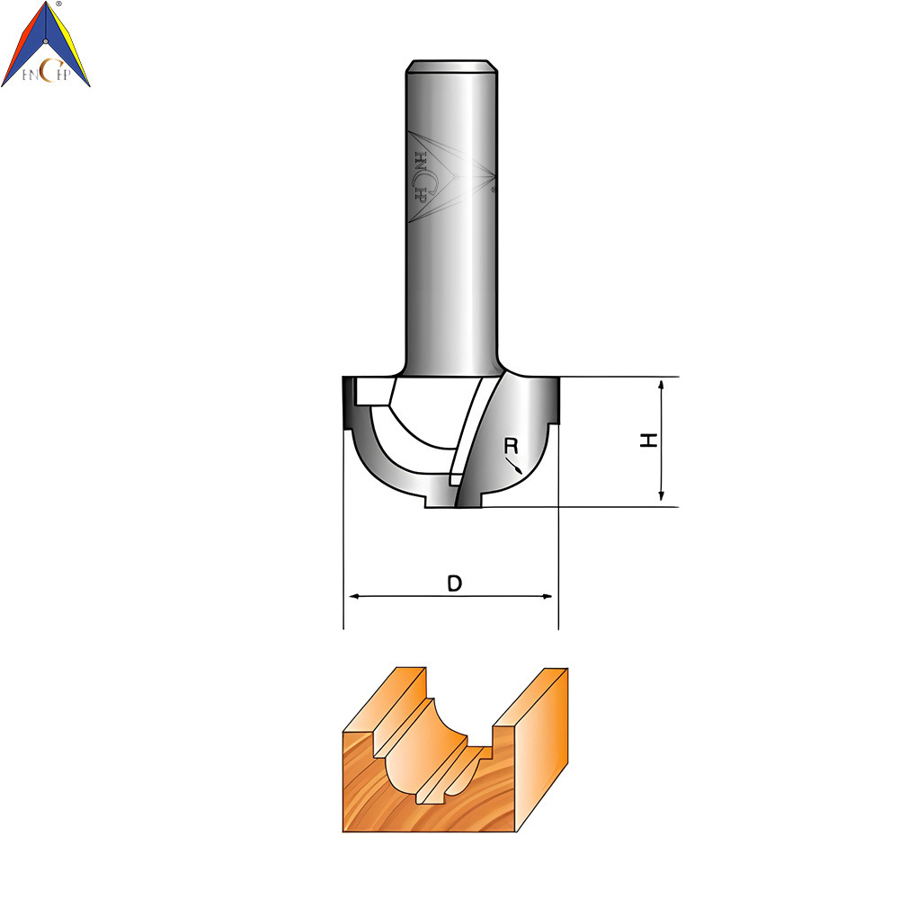 CHP0705M - Flat Ogee Router Bit Without Bearing