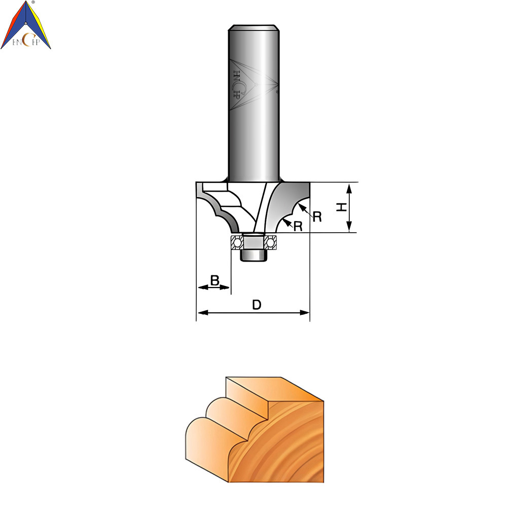 CHP0802 - Classical Ogee Molding Router Bit (Industrial Grade)