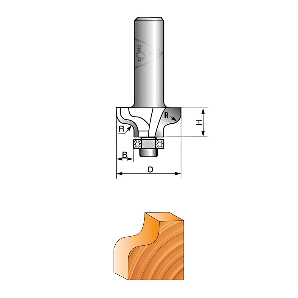 CHP0803 - Curved Line Router Bit