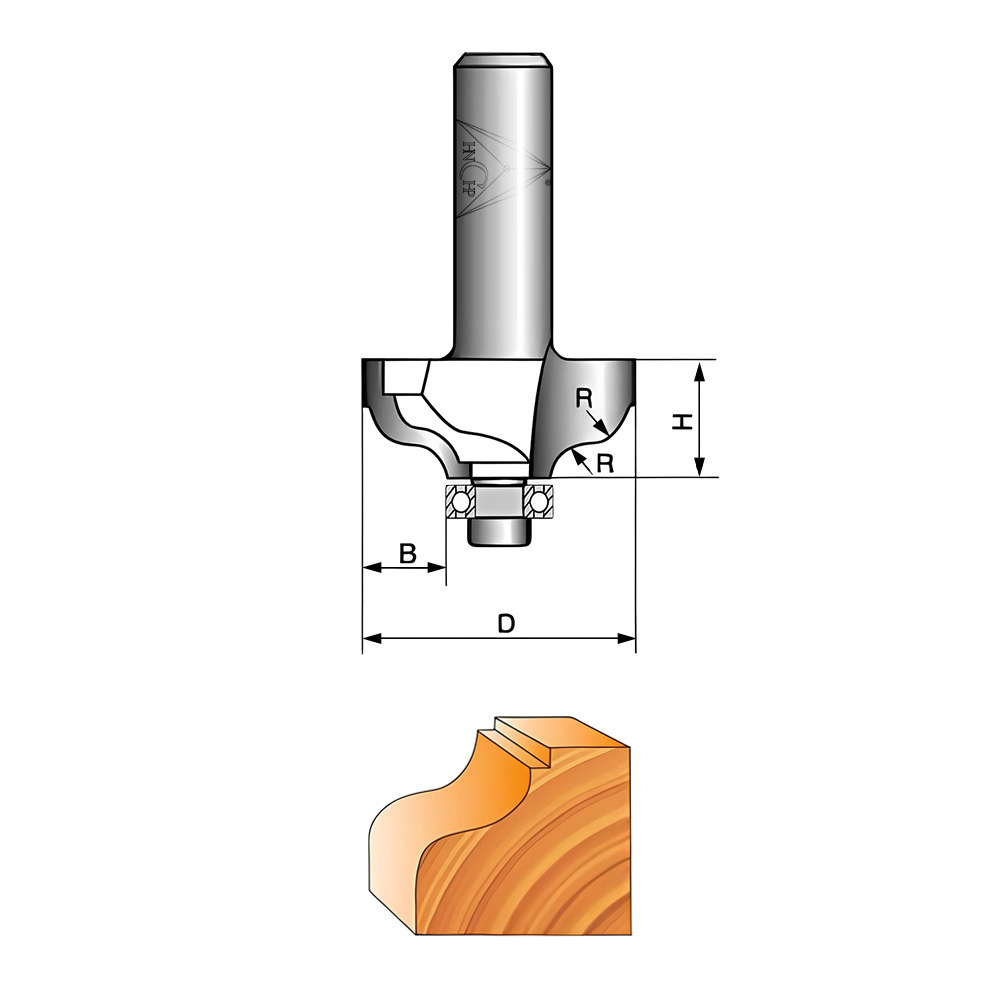 CHP0804 - Classical Ogee Molding Router Bit