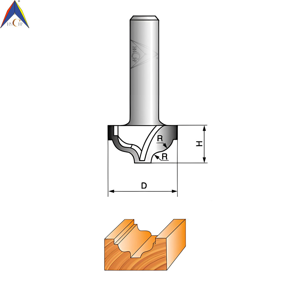 CHP0804M - Classical Ogee Molding Router Bit Without Bearing