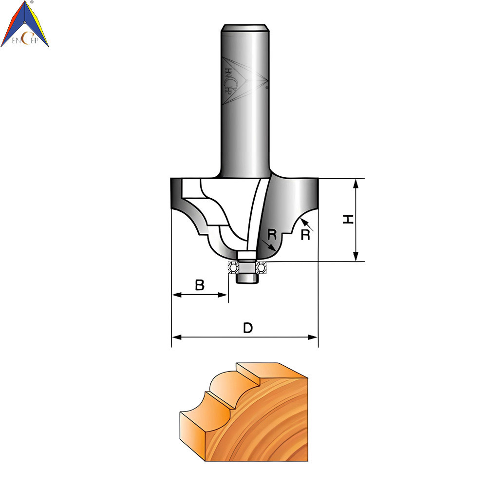 CHP0805 - Double Roman Ogee Router Bit