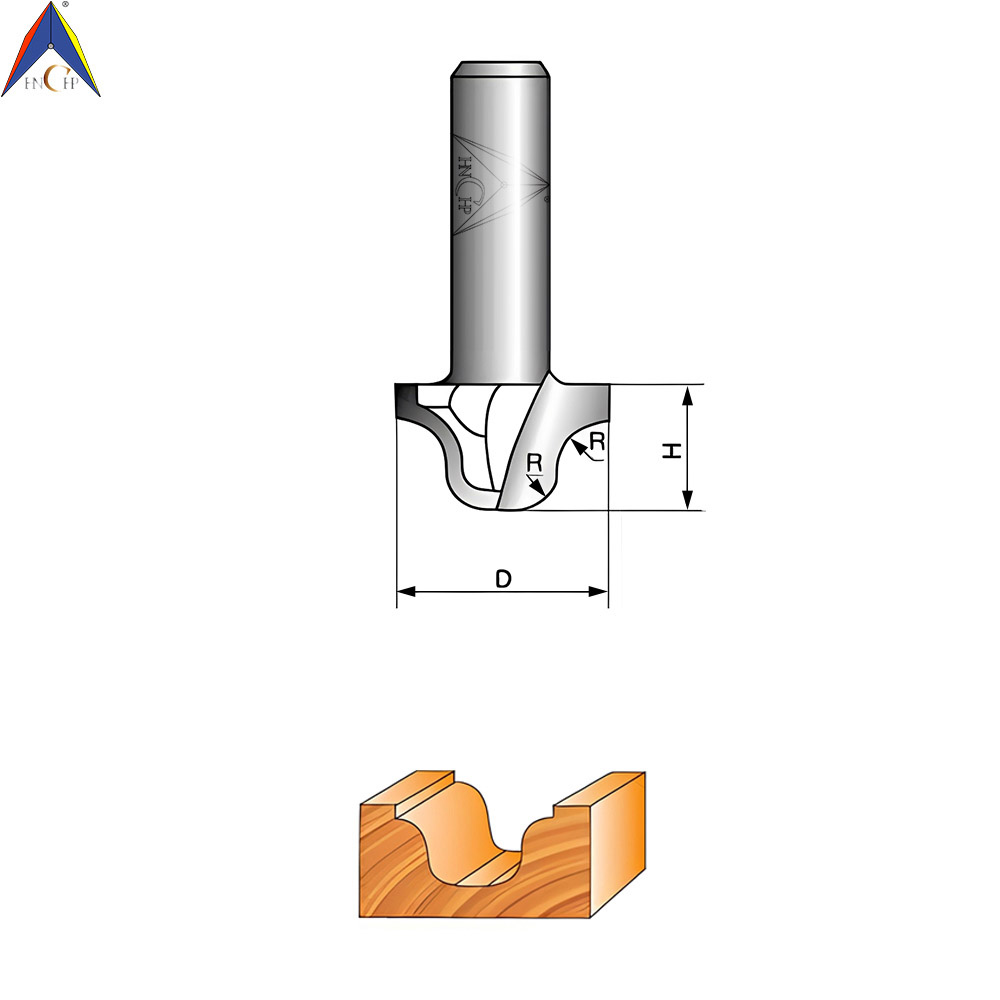 CHP0806M - Roman Ogee Router Bit Without Bearing