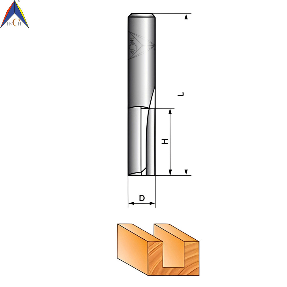 CHP0112 - Solid Carbide Straight Router Bit (Carbide Shank)