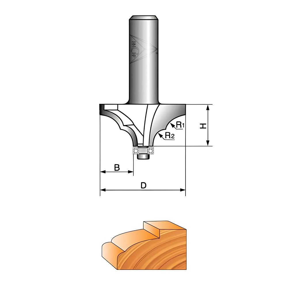 CHP0813 - Curved Round Line With Bearing
