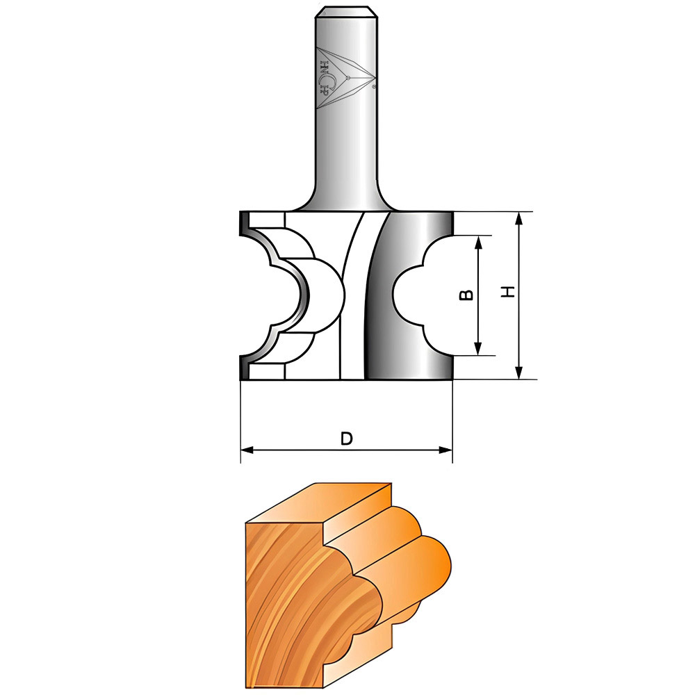 CHP0816 - Half Clubs Router Bit
