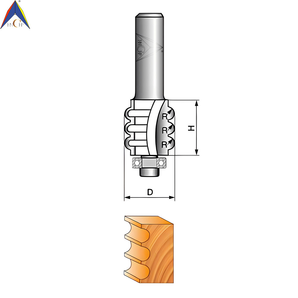 CHP0901 - Concave Multi-Beading Router Bit