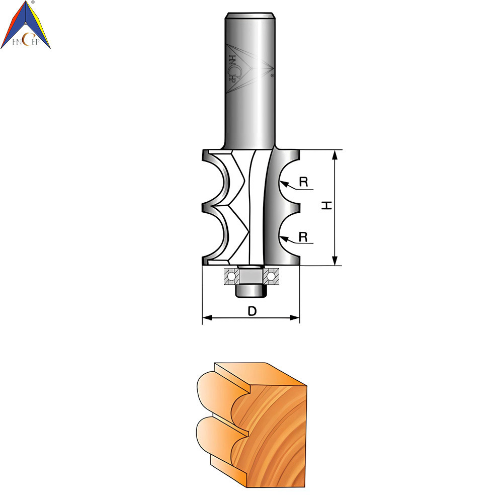 CHP0904 - Convex Double Beading Router Bit