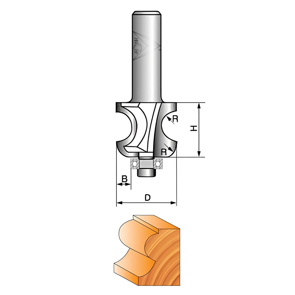 CHP0906 - Edge Beading Router Bit