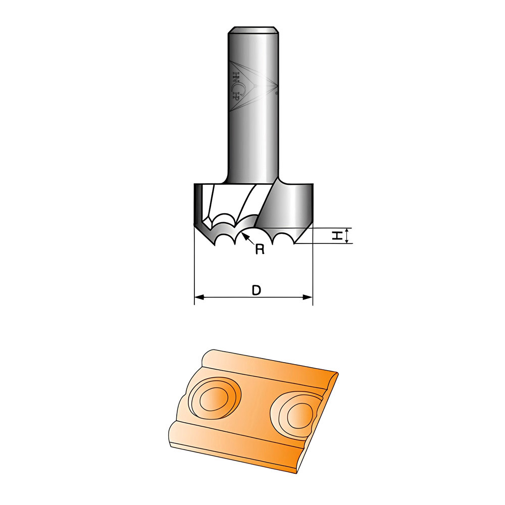 CHP0908 - Double Dragon Ball Router Bit
