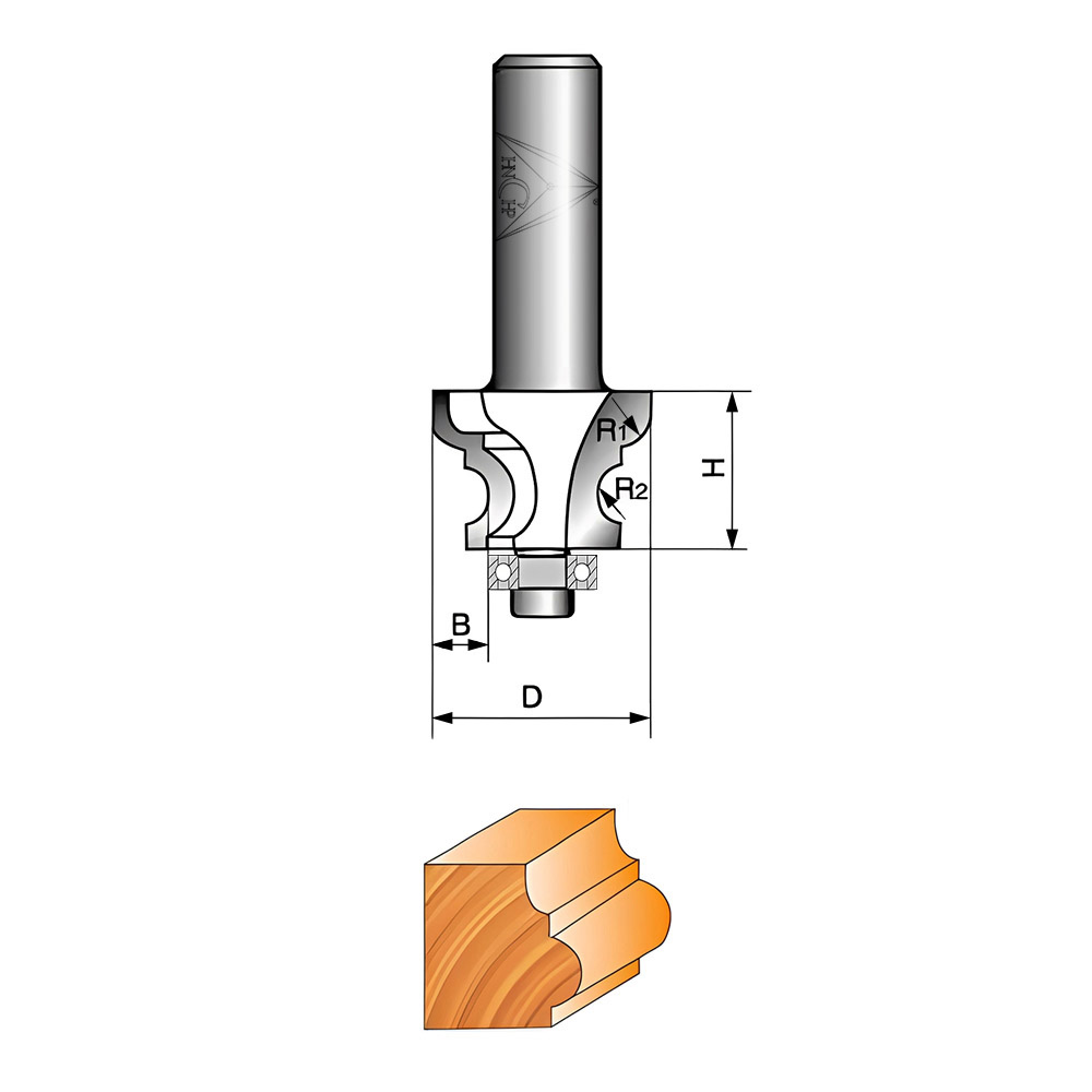 CHP1001 - Edge Molding Router Bit