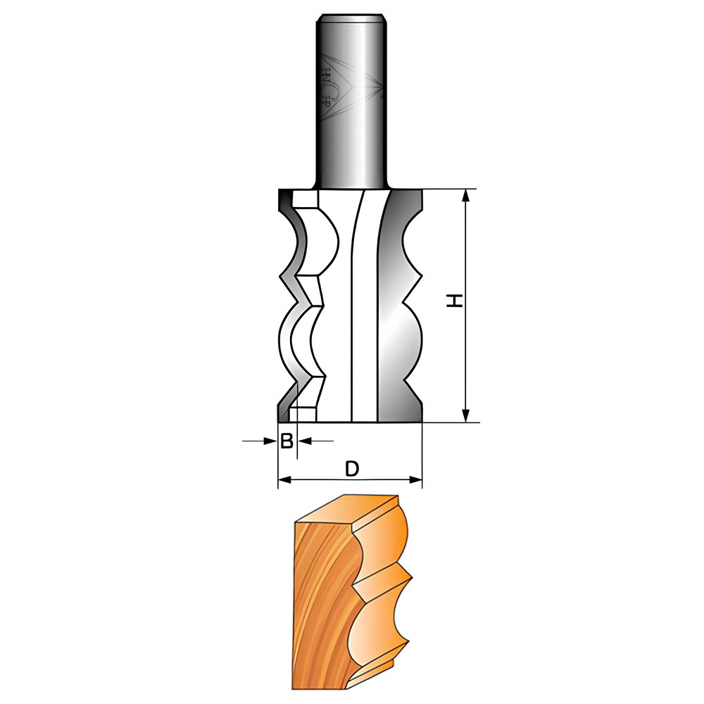 CHP1002 - Crown Molding Router Bit