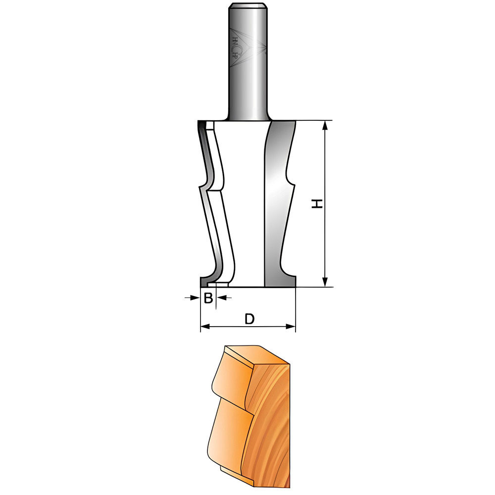 CHP1005 - Crown Molding Router Bit
