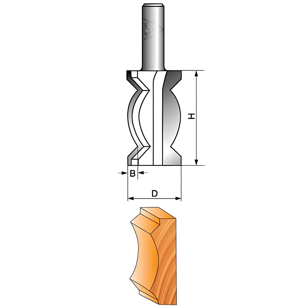 CHP1006 - Crown Molding Router Bit