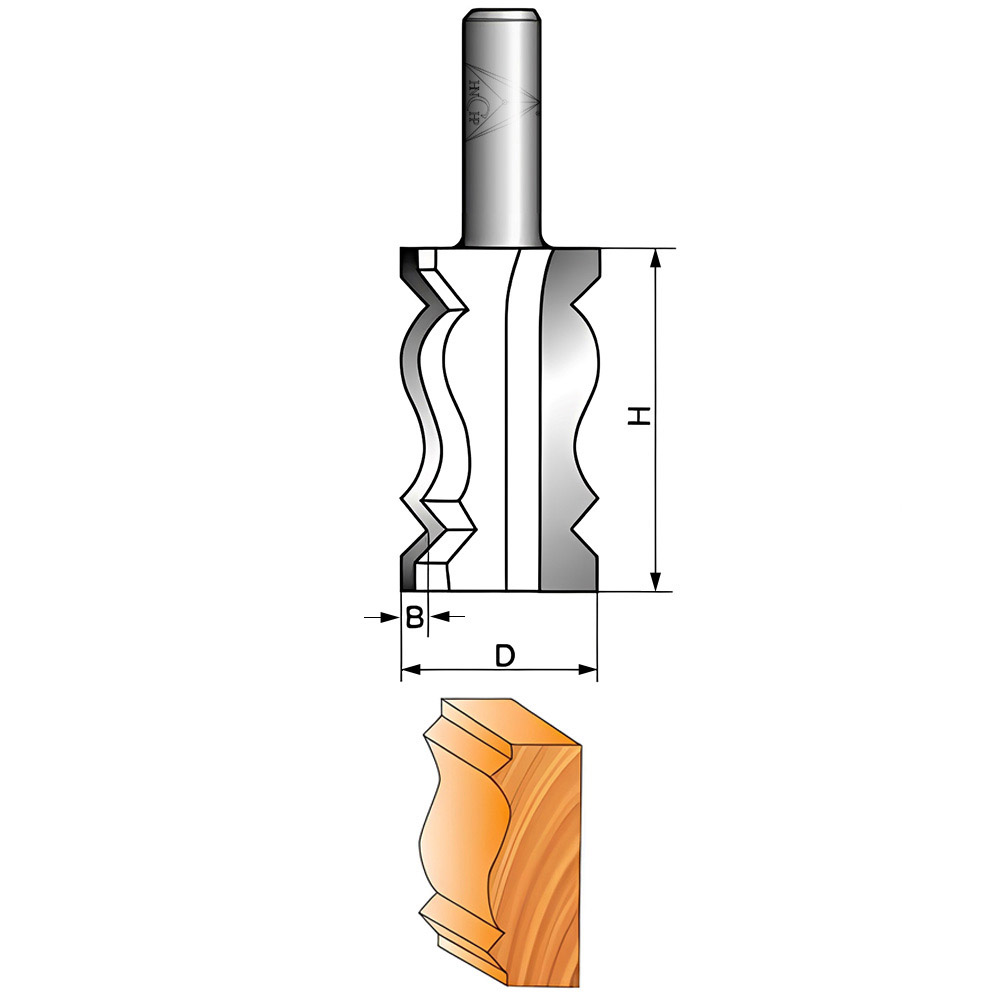CHP1007 - Crown Molding Router Bit