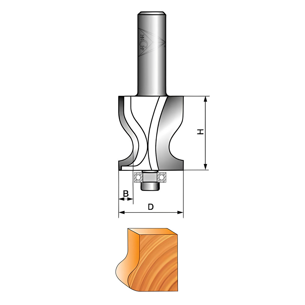 CHP1102 - Handrail Router Bit