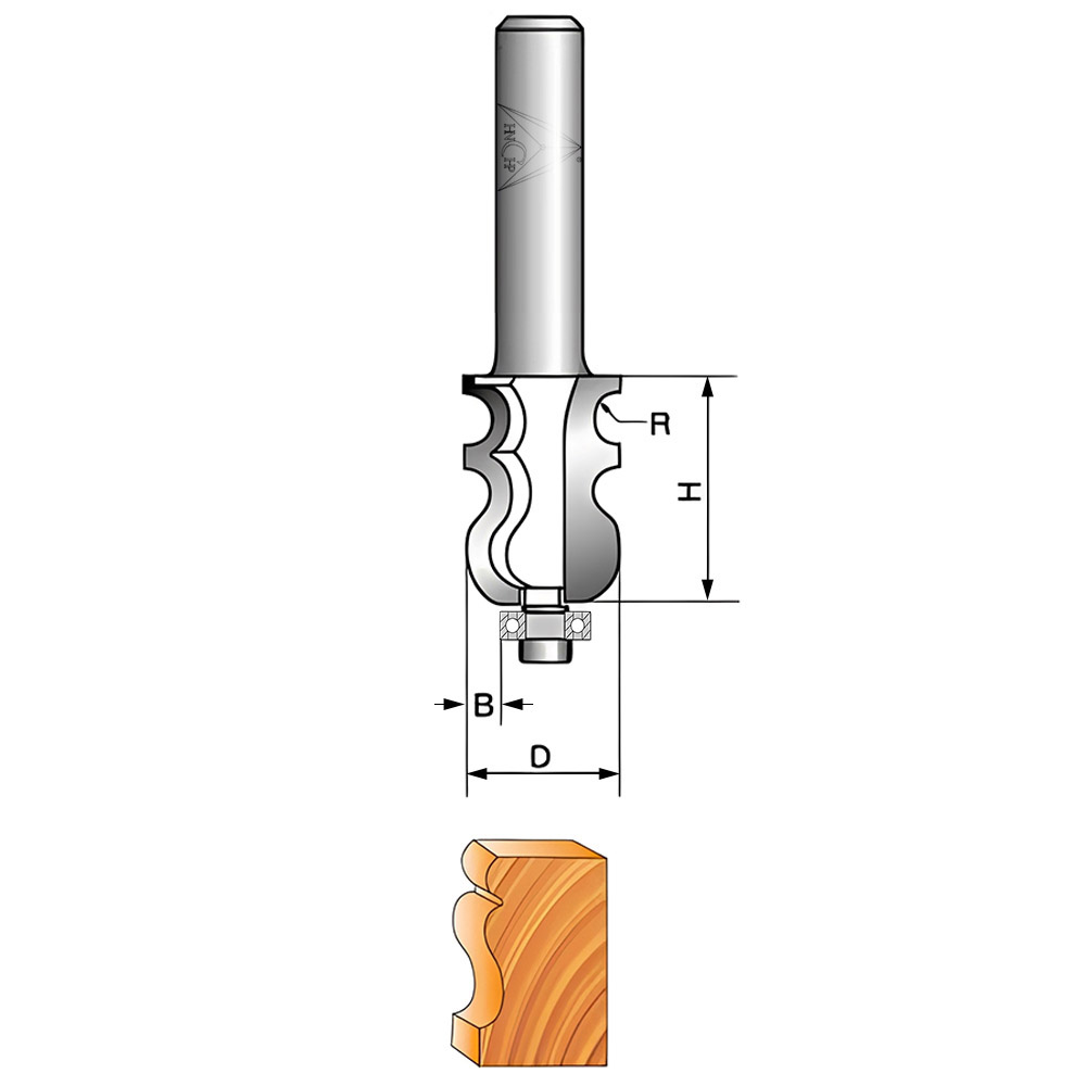 CHP1103 - Special Molding Router Bit