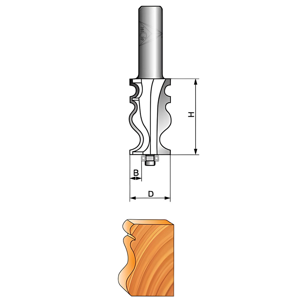 CHP1105 - Handrail Router Bit