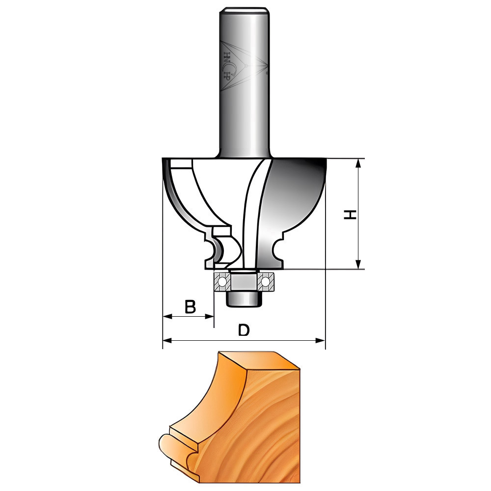 CHP1107 - Handrail Router Bit