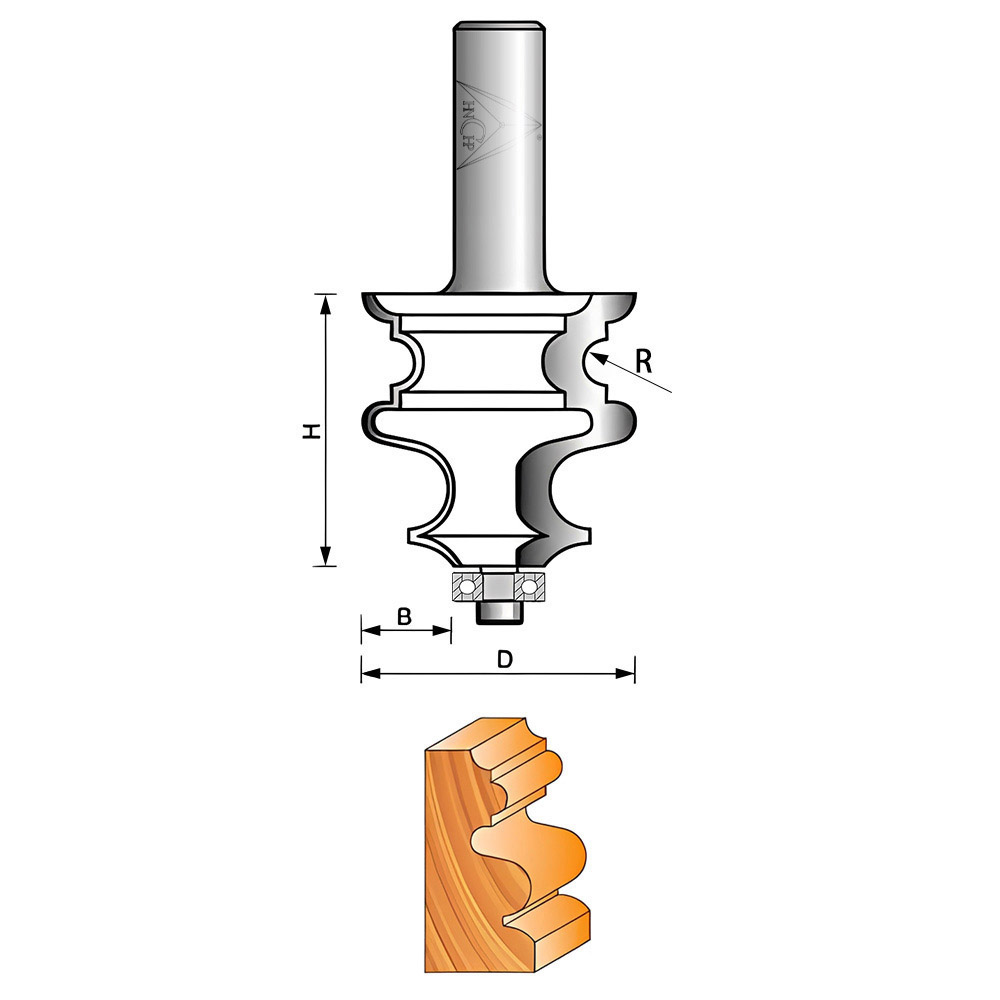 CHP1108 - Special Molding Router Bit