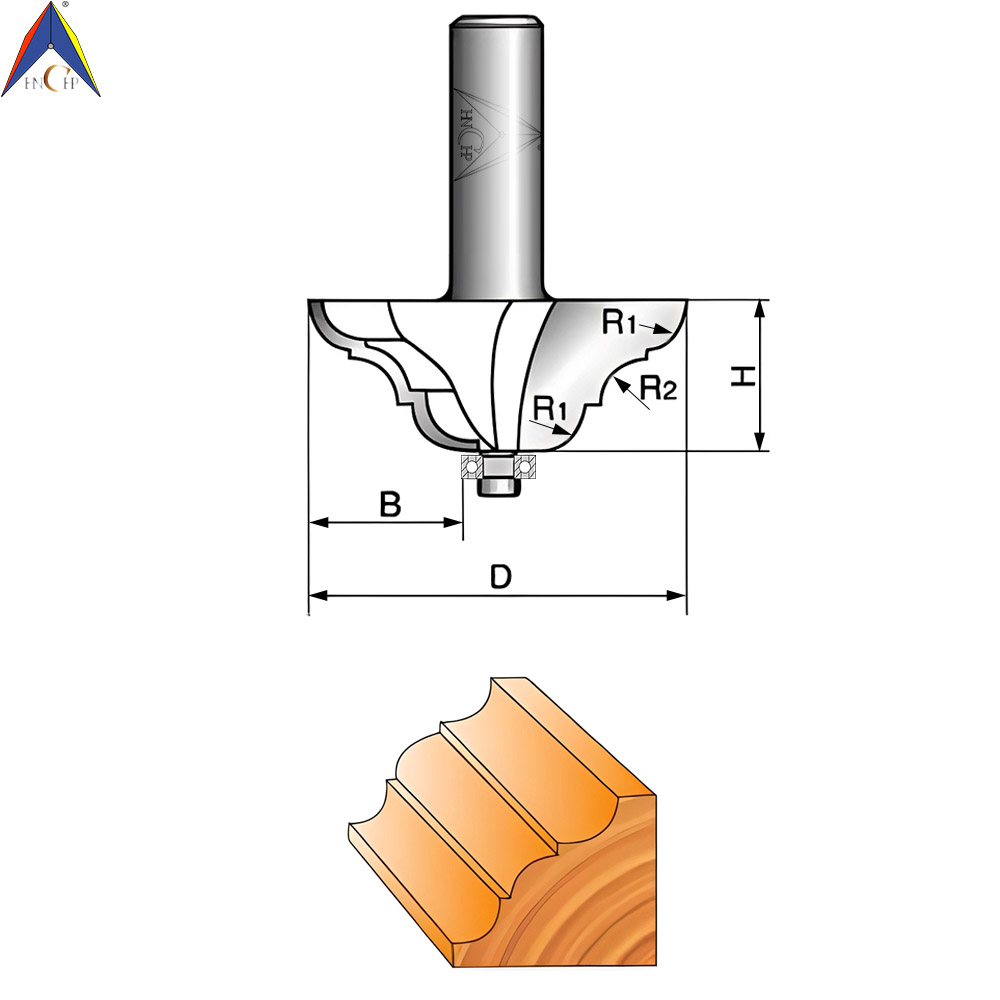 CHP1204 - Handrail Classical Router Bit