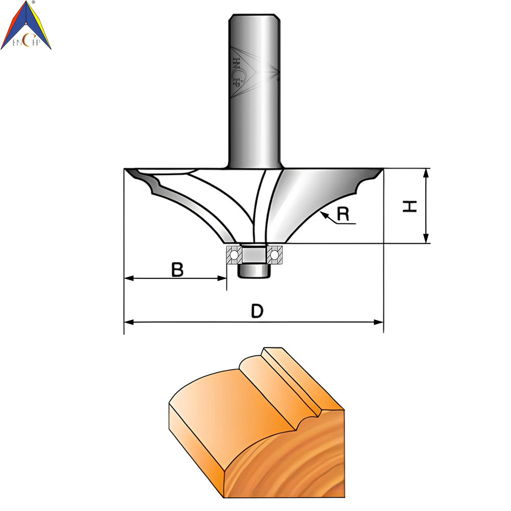 CHP1205 - Table Curved Round Router Bit