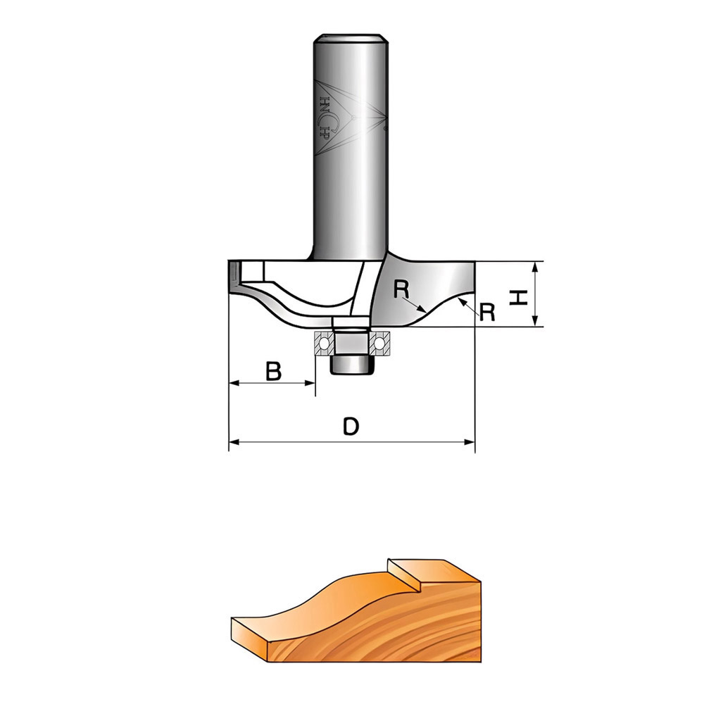 CHP1208 - Raised Panel Router Bit