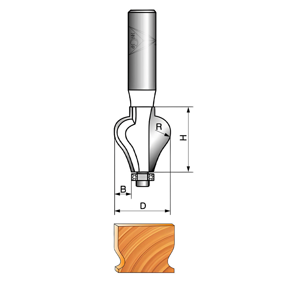 CHP1302 - Handrail Router Bit