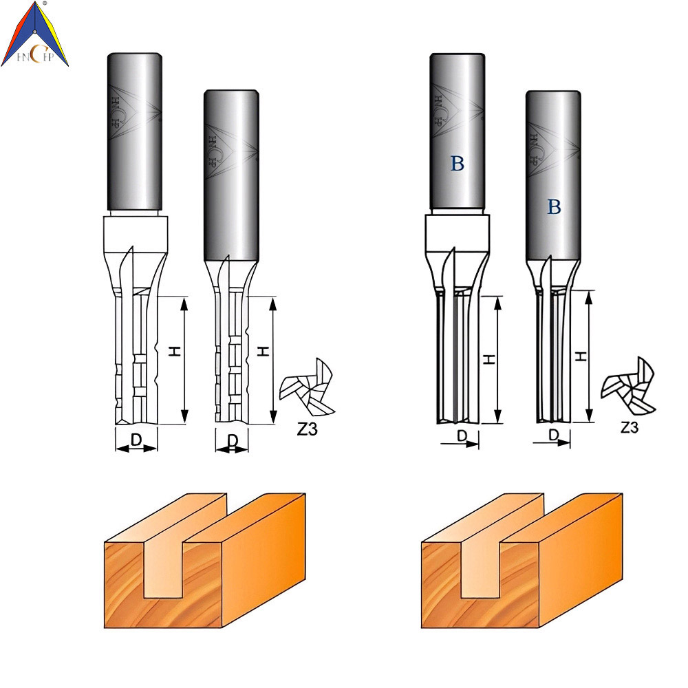CHP0118 - Straight Router Bits (Chip Breaker & Straight Flute)