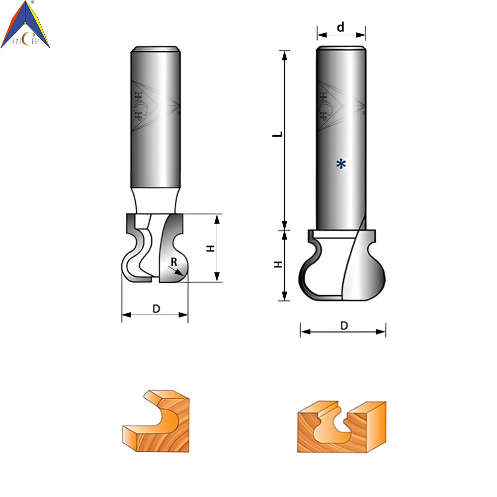 CHP1503 - Double Curved Finger Router Bit (Industrial Grade)