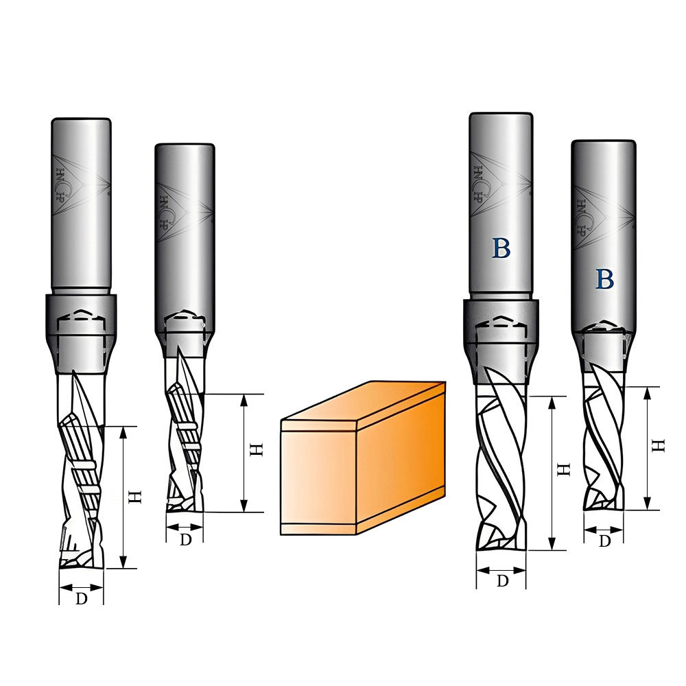 CHP0119 - T.C.T Compression Spiral Router Bit
