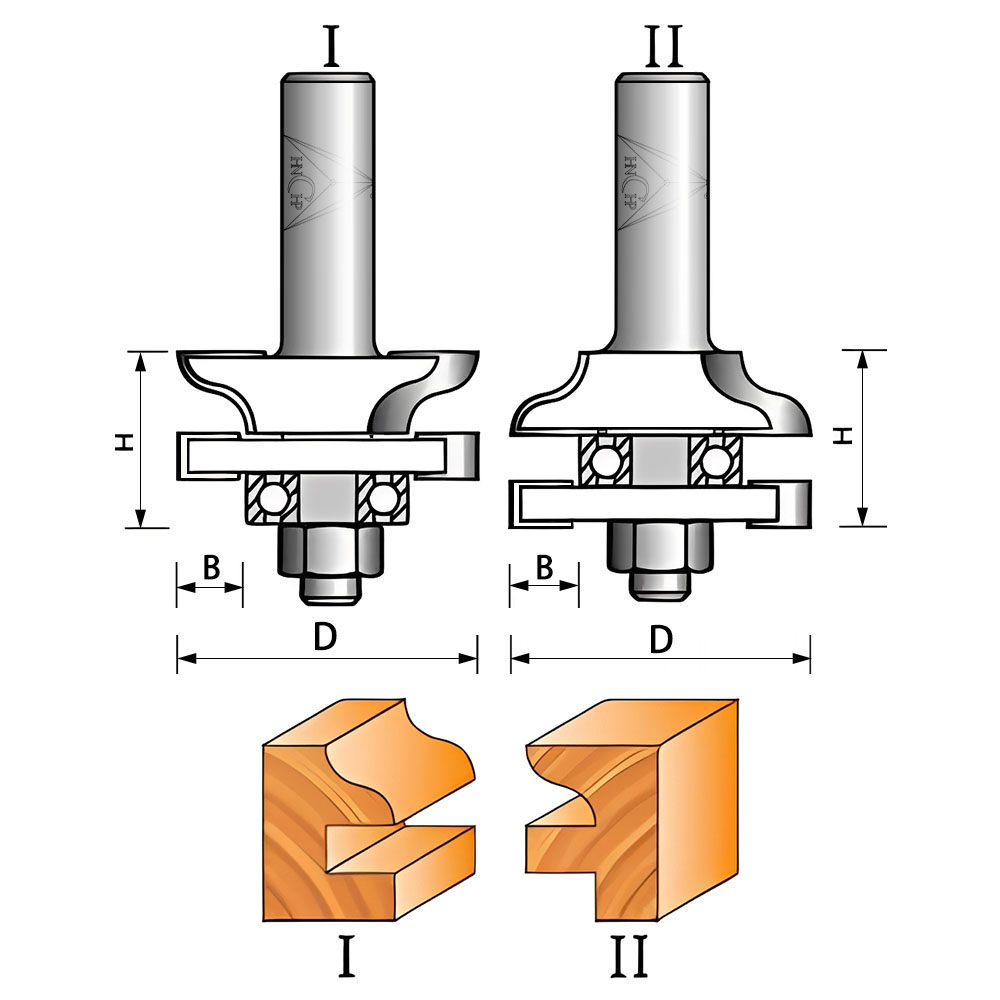 CHP1713 - Stile & Rail Traditional-Ogee Set