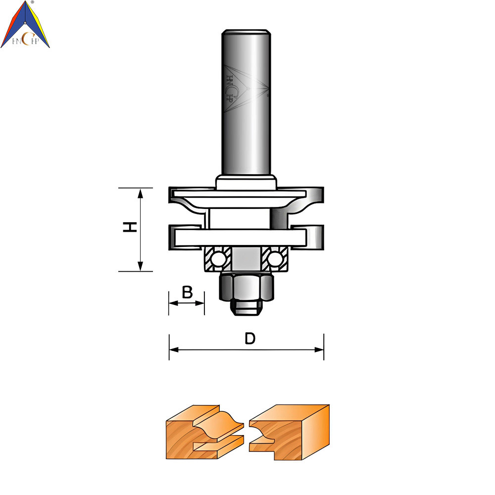 CHP1722 - Reversible Stile & Rail Ogee Router Bit (Industrial Grade)